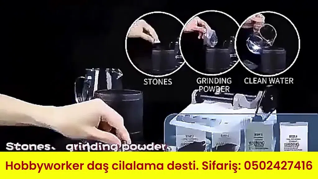 Hobbyworker daş cilalama və kəsmə dəsti - Tenderyard
