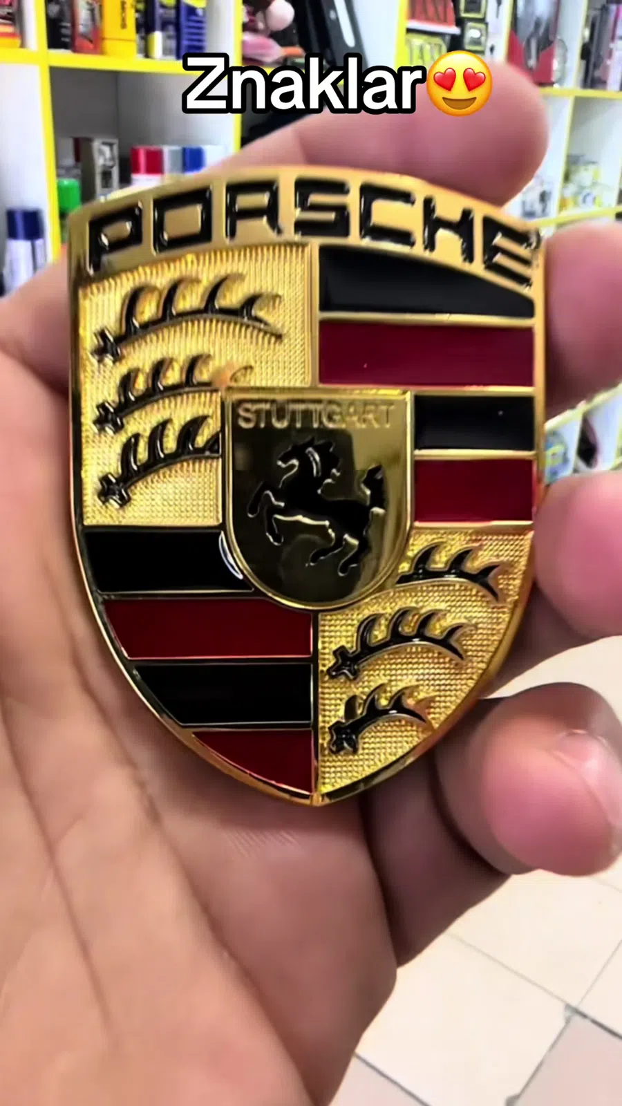 Avtomobil emblemi Porsche, Ferrari, Lamborghini - Tenderyard