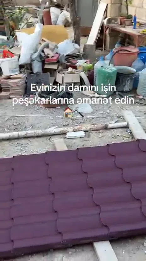 Dam örtüyünün quraşdırılması xidməti və metal kirəmit - Tenderyard