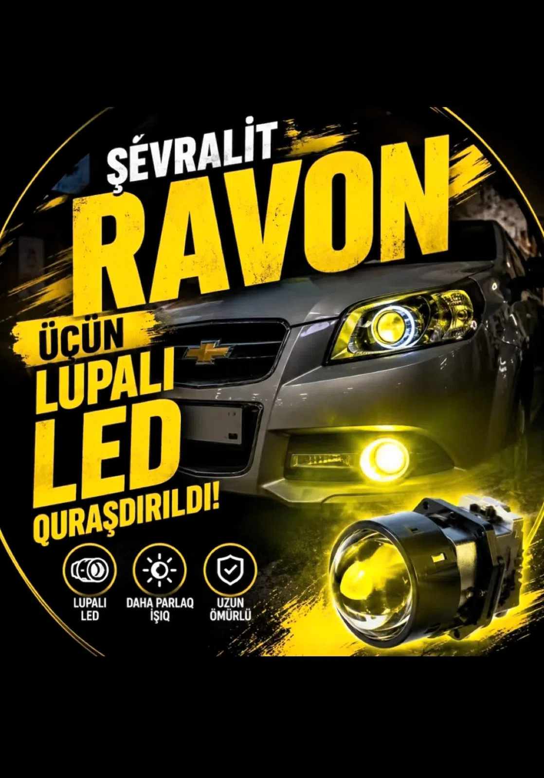 Avtomobil üçün LED işıqlar (Lupalı LED) - Tenderyard