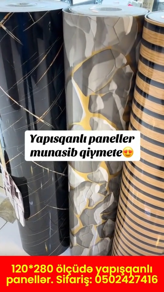 Yapışqanlı panellər - ölçü 120×280 sm - Tenderyard