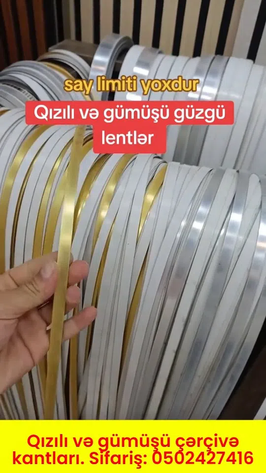 Qızılı və gümüşü çərçivə kantları - Tenderyard