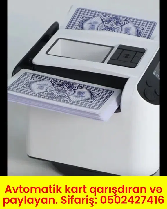 Avtomatik kart qarışdıran və paylayan oyun cihazı - Tenderyard