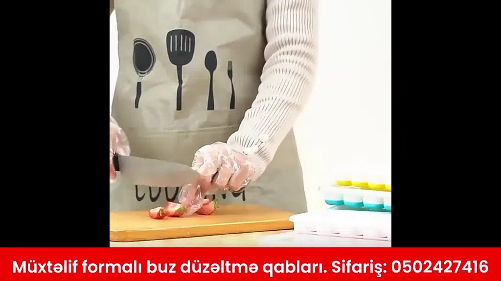 Müxtəlif formalı buz düzəltmə qabları - Tenderyard
