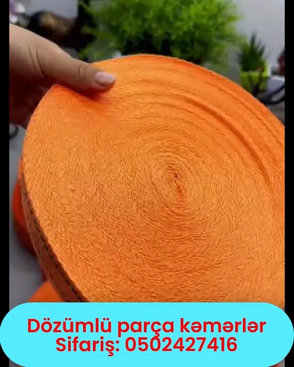 Hər rəngdə və endə dözümlü parça kəmər-lentlər - Tenderyard