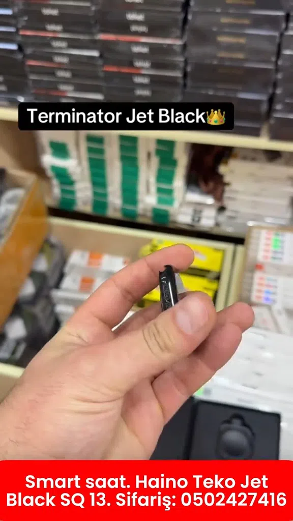 Haino Teko Jet Black SQ 13 smart saat - Tenderyard