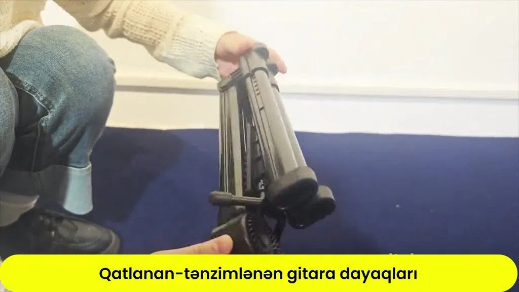 Qatlanan-tənzimlənən gitara dayaqları - Tenderyard